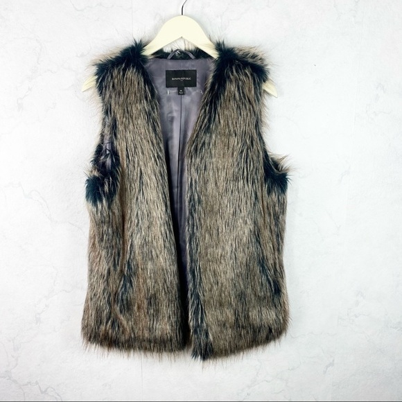 [Banana Republic] Smoky Gray Fur Vest - Picture 7 of 9